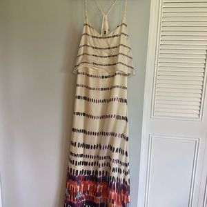 Watercolor maxi dress